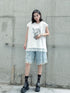 Mesh Overlay Graphic Tank